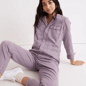 NWT Madewell Signature Coverall Jumpsuit, Smoky Grape